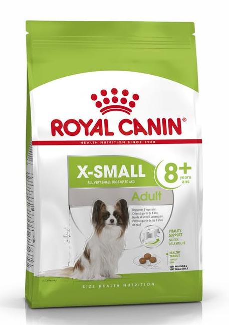 Корм для собак Royal Canin X-small Adult 8+ ( для собак миниатюрных пород до 4 кг старше 8 лет)